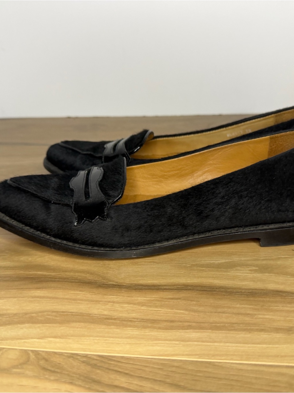 Lucchese Women’s Black Hair Loafers - Picture 3 of 7